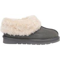 EverAu Australia Women's Real Sheepskin Ibis Slippers with EVA Sole in Grey | Size: 7