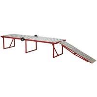 Loops Folding Motorcycle Workbench - 360kg Capacity - 460m Height - Portable Pit Table
