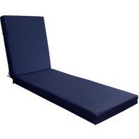 Living and Home Comfortable Outdoor Solid Color Bench Cushion in Dark Blue