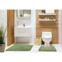 New Edge Blinds Shades Collection 2 Piece Bath Set in Green | Size: 45 cm width x 75 cm drop