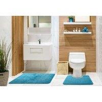 New Edge Blinds Shades Collection 2 Piece Bath Set in Blue | Size: 45 cm width x 75 cm drop