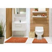 New Edge Blinds Shades Collection 2 Piece Bath Set in Orange | Size: 45 cm width x 75 cm drop
