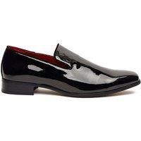 XPOSED Men's Elegant Shiny Wedding Dress Loafers in Black | Size: 7