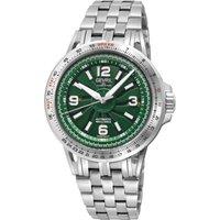 Gevril Men's Wind master, Swiss Automatic Watch, Green Dial, 316L Stainless Steel, & Sapphire Crystal in Silver