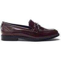 Moda In Pelle Women's 'Kinzey' Leather Loafers in Burgundy | Size: 5