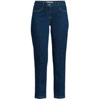 Lands' End Women's Pleat Front Slim Leg Denim in Blue | Size: 10