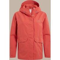 Craghoppers Women's Caldbeck Wind-Resistant AquaDry Waterproof Jacket in Dark Red | Size: 10
