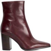Dune London Women's 'Patently' Leather Ankle Boots in Burgundy | Size: 5