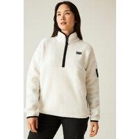 Dare 2b Women's Slide Out Half Zip Borg Fleece in Ecru | Size: 18