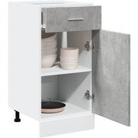 Berkfield Home Drawer Bottom Cabinet Lyon Concrete Grey 40x46x81.5 cm Engineered Wood