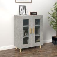 Sideboard Concrete Grey 69.5x34x90 cm Engineered Wood