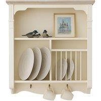 Melody Maison Cream Wall Mounted Plate Rack - Lyon Range