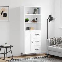 Berkfield Home Highboard White 69.5x34x180 cm Engineered Wood