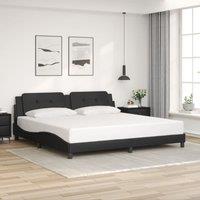 Berkfield Home Bed Frame without Mattress Black 200x200 cm Faux Leather