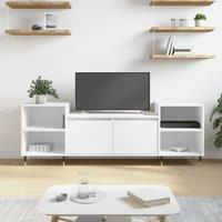 Berkfield Home TV Cabinet White 160x35x55 cm Engineered Wood | Size: 160 x 35 x 55 cm