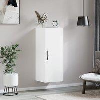 Berkfield Home Wall Mounted Cabinet White 34.5x34x90 cm Engineered Wood