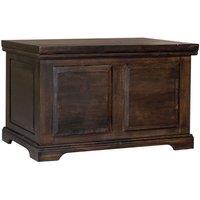 Jaipur Furniture Ltd Large Box - Mango Wood - L50 x W80 x H50 cm - Dark Finish in Brown