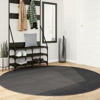 Berkfield Home Rug IZA Short Pile Scandinavian Look Anthracite v 200 cm in Black | Size: Medium