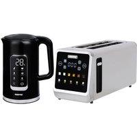Geepas Kettle & Toaster Sets with Digital Features in Black