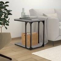 Berkfield Home Side Table Grey Sonoma 50x35x52 cm Engineered Wood | Size: 50 x 35 x 52 cm