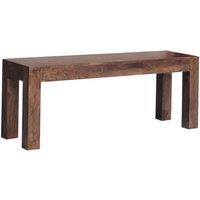Jaipur Furniture Ltd Bench Large - Mango Wood - L35 x W148 x H45 cm - Dark Finish in Brown