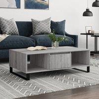 Berkfield Home Coffee Table Grey Sonoma 104x60x35 cm Engineered Wood | Size: 104 x 60 x 35 cm