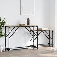 Berkfield Home Nesting Console Tables 2 pcs Sonoma Oak Engineered Wood in Brown