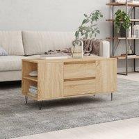 Berkfield Home Coffee Table Sonoma Oak 102x44.5x50 cm Engineered Wood in Brown