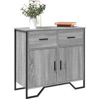 Berkfield Home Sideboard Grey Sonoma 79.5x35.5x74.5 cm Engineered Wood
