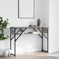 Berkfield Home Console Table with Shelf Grey Sonoma 105x30x75cm Engineered Wood | Size: 105 x 30 x 75 cm