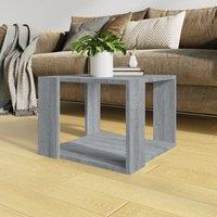 Berkfield Home Coffee Table Grey Sonoma 40x40x30 cm Engineered Wood | Size: 40 x 40 x 30 cm