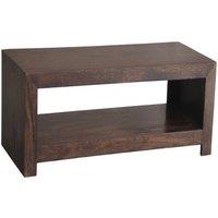 Jaipur Furniture Ltd Open Plazma TV Unit - Mango Wood - L45 x W110 x H40 cm - Dark Finish in Brown