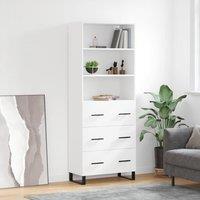 Berkfield Home Highboard White 69.5x34x180 cm Engineered Wood