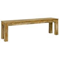 Jaipur Furniture Ltd Bench Large - Mango Wood - L35 x W148 x H45 cm - Light Finish in Brown