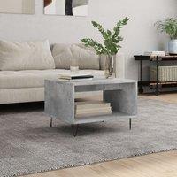 Berkfield Home Coffee Table Concrete Grey 60x50x40 cm Engineered Wood | Size: 60 x 50 x 40 cm