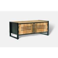 Jaipur Furniture Ltd Frais Range Coffee Table - Mango Wood - L50 x W100 x H40 cm - PP Sawn Finish - Assembly Required in Brown
