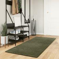 Berkfield Home Rug HUARTE Short Pile Soft & Washable Forest Green 80x200 cm | Size: Medium
