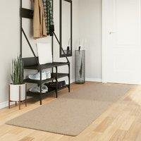 Berkfield Home Rug HUARTE Short Pile Soft & Washable Sand 80x250 cm in Brown | Size: Medium