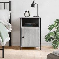 Berkfield Home Bedside Cabinet Grey Sonoma 40x42x60 cm Engineered Wood | Size: 40 x 42 x 60 cm