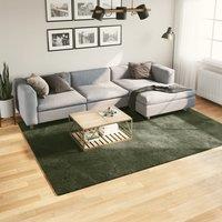 Berkfield Home Rug HUARTE Short Pile Soft & Washable Forest Green 200x280 cm | Size: Medium