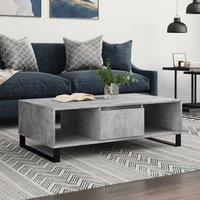 Berkfield Home Coffee Table Concrete Grey 104x60x35 cm Engineered Wood | Size: 104 x 60 x 35 cm