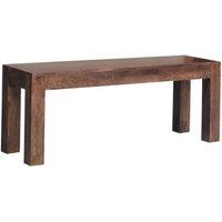 Jaipur Furniture Ltd Bench Small - Mango Wood - L35 x W118 x H45 cm - Dark Finish in Brown
