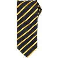 Premier Men's Stripe Tie in Black