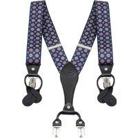 XPOSED Men's Stylish Adjustable Clip-On Braces in Navy
