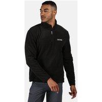 Regatta Men's Thompson Lightweight Half Zip Fleece in Black | Size: 4XL