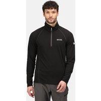 Regatta Men's Montes Lightweight Half Zip Fleece in Black | Size: 2XL
