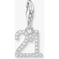 THOMAS SABO Women's Silver 21 Cubic Zirconia Charm 2135-051-21