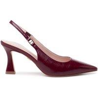 Paradox London Women's 'Chantelle' High Heel Sling Back Court Shoes in Burgundy | Size: 7