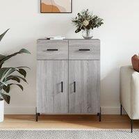 Berkfield Home Sideboard Grey Sonoma 69.5x34x90 cm Engineered Wood
