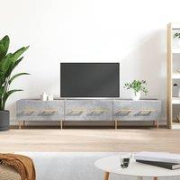 Berkfield Home TV Cabinet Concrete Grey 150x36x30 cm Engineered Wood | Size: 150 x 36 x 30 cm